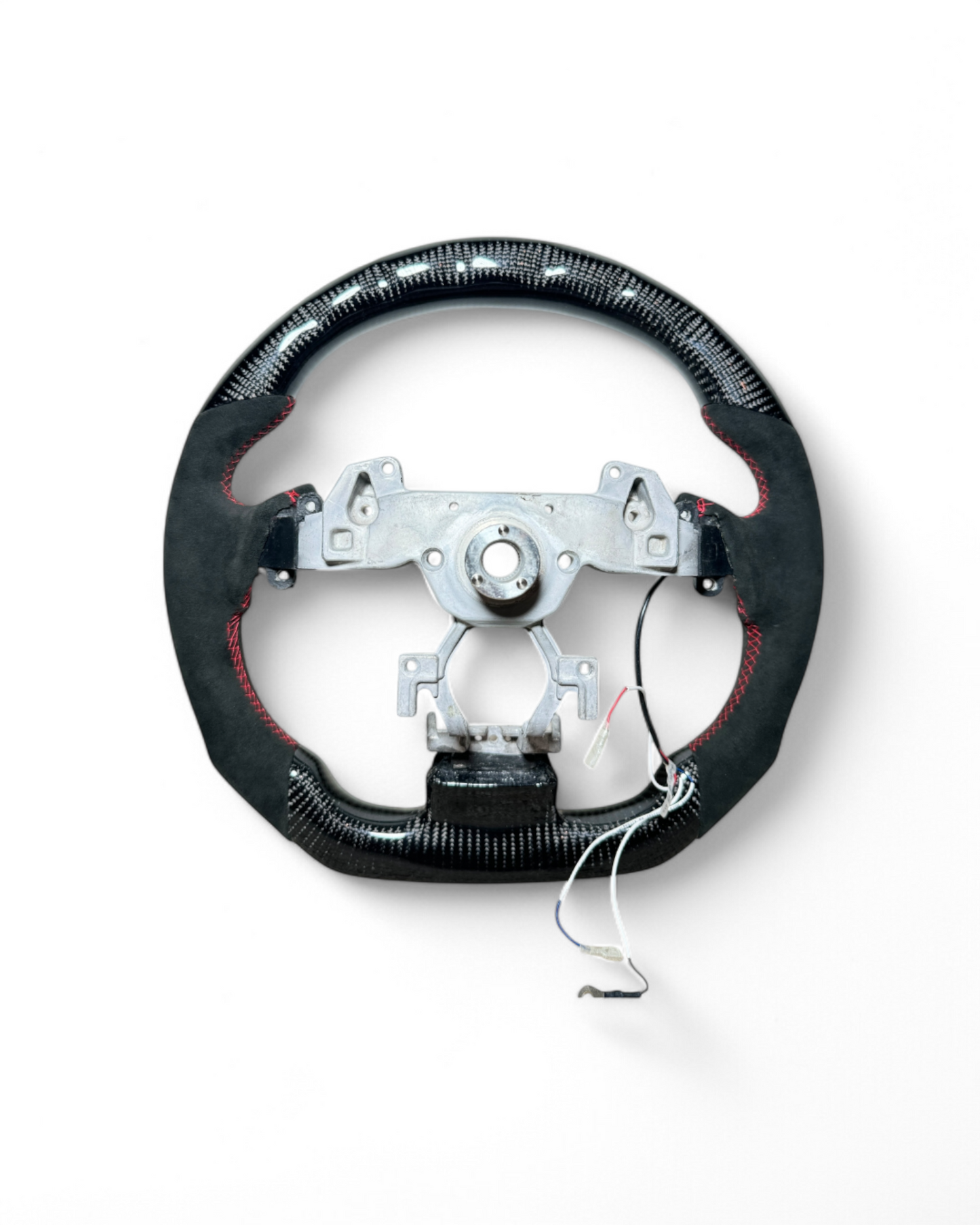 Custom Carbon Fiber & Alcantara Steering Wheel w/ LED For Infiniti G37 (2008–2013)