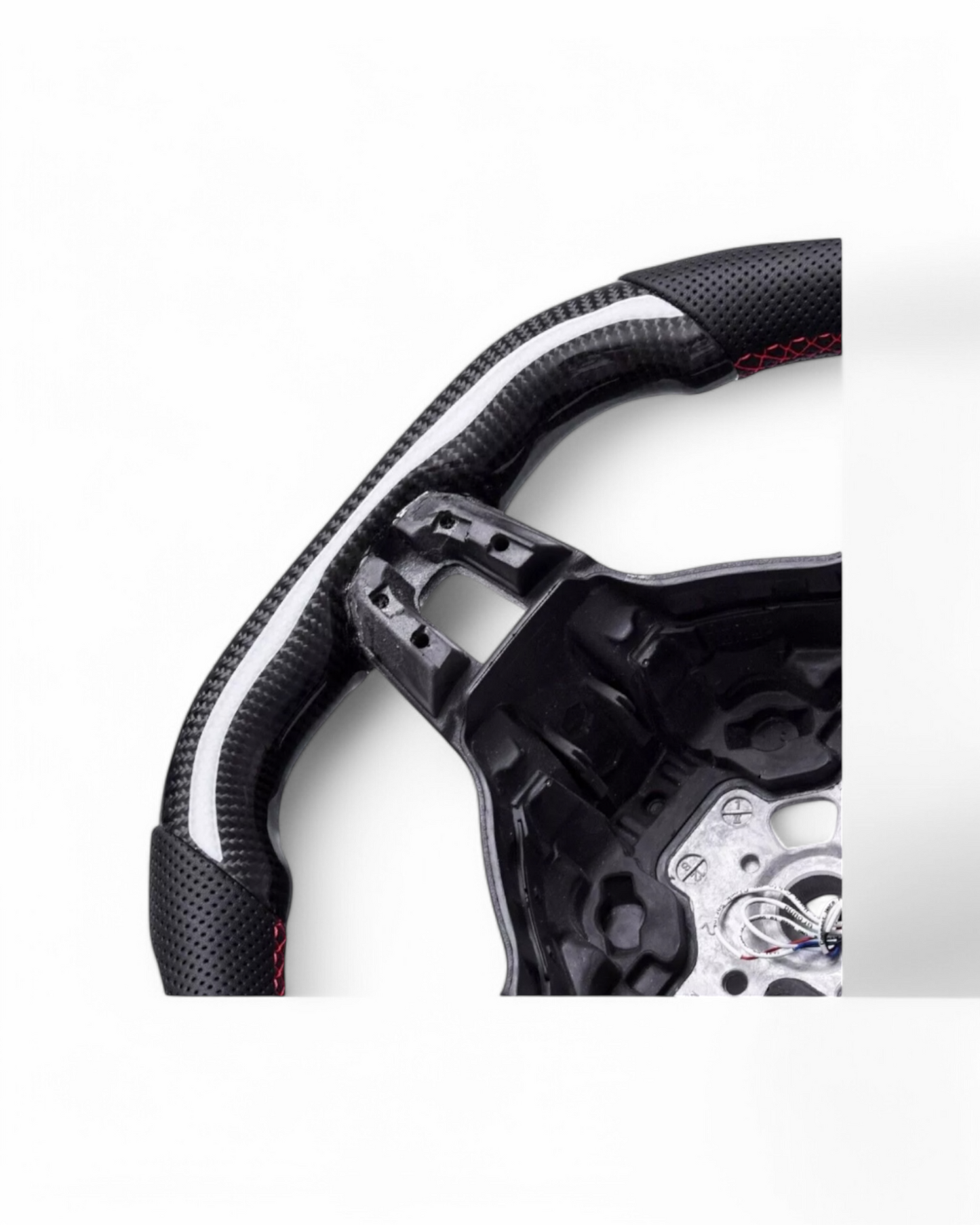 Custom Carbon Fiber Steering Wheel w/ LED for Volkswagen MK6 GTI (2010–2014)