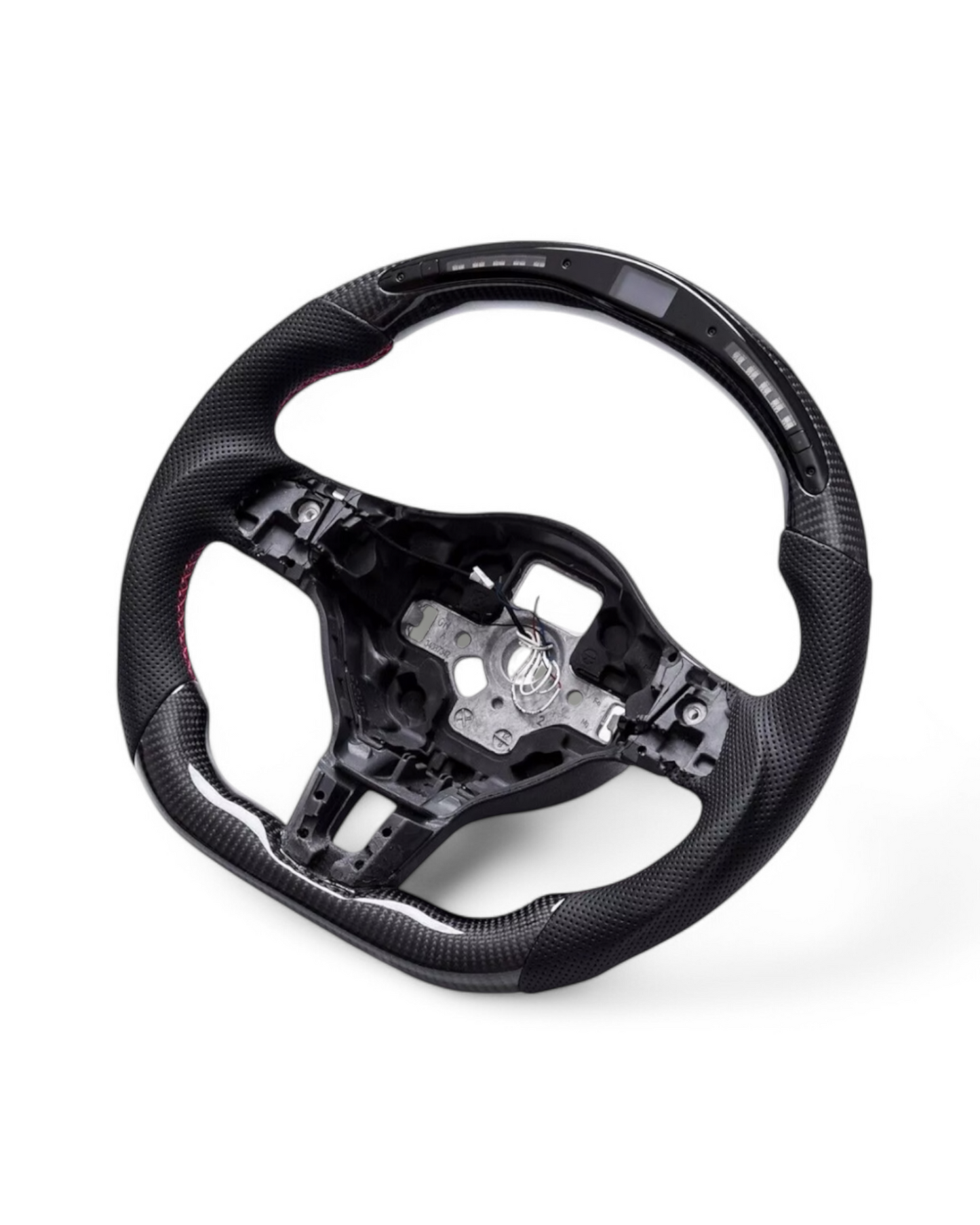 Custom Carbon Fiber Steering Wheel w/ LED for Volkswagen MK6 GTI (2010–2014)
