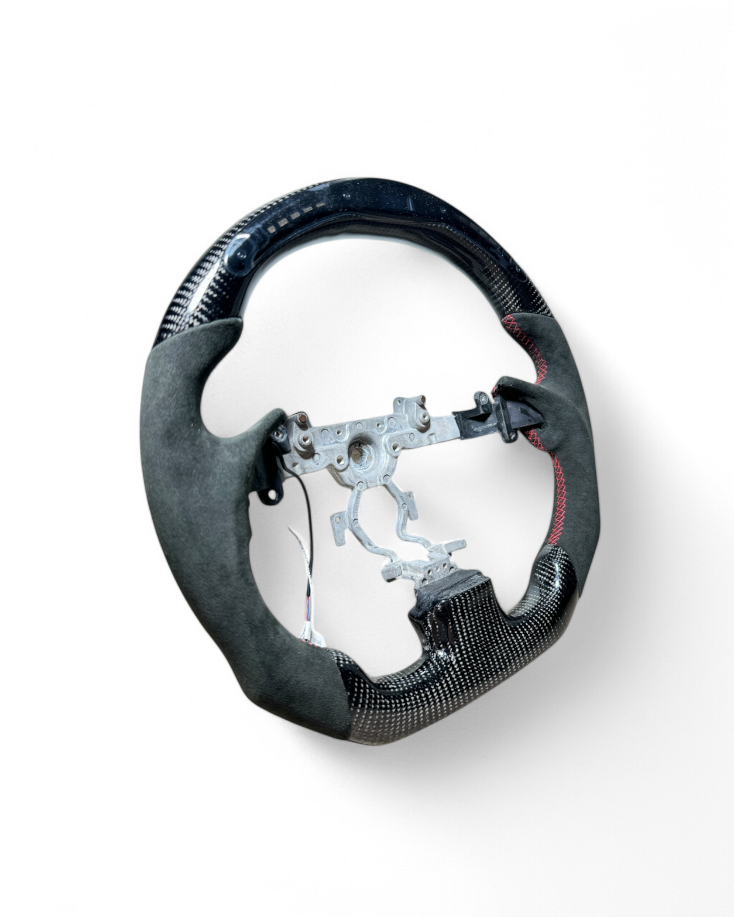 Custom Carbon Fiber & Alcantara Steering Wheel w/ LED For Infiniti G37 (2008–2013)