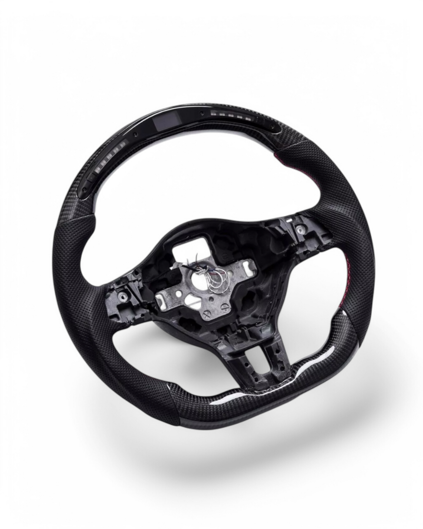 Custom Carbon Fiber Steering Wheel w/ LED for Volkswagen MK6 GTI (2010–2014)