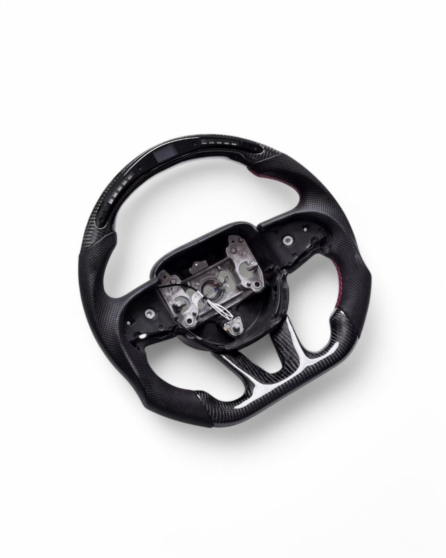 Custom Carbon Fiber Steering Wheel w/ LED For Dodge Challenger (2015–Present)