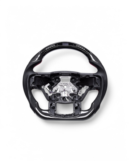 Custom Carbon Fiber Steering Wheel w/ LED For Ford F-150 (2015–2020)