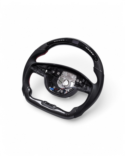 Custom Carbon Fiber Steering Wheel w/ LED for Mercedes W205 C-Class (2015–2018) & W213 E-Class (2016–2018)