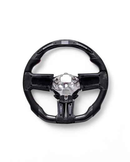 Custom Carbon Fiber Steering Wheel w/ LED for Ford Mustang (2010–2014)