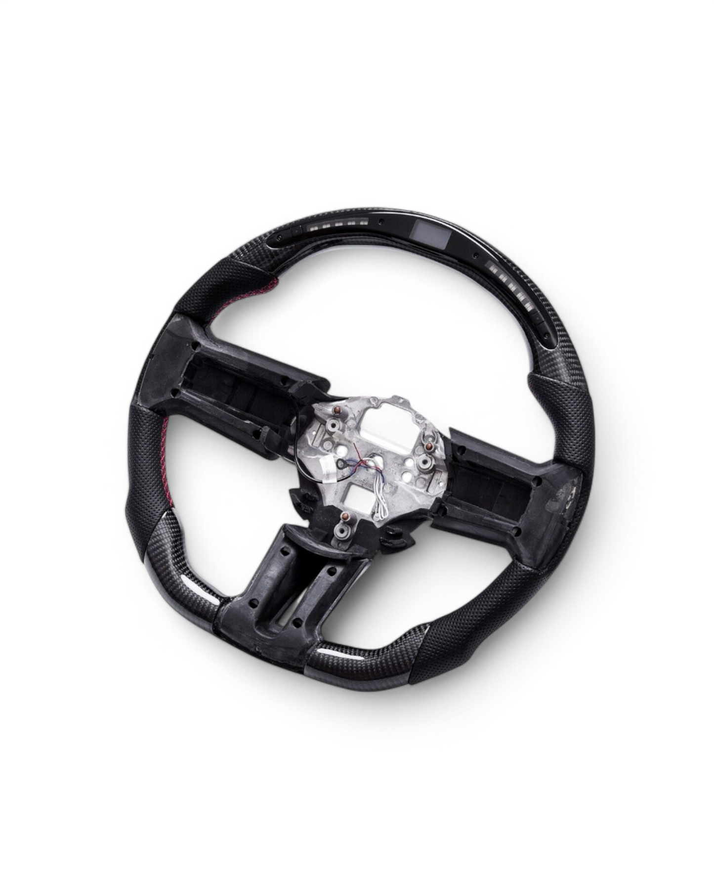 Custom Carbon Fiber Steering Wheel w/ LED for Ford Mustang (2010–2014)