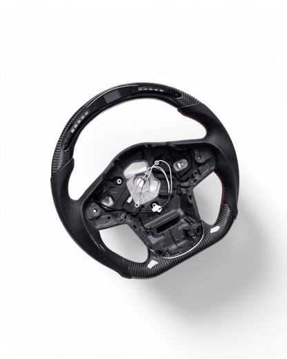 Custom Carbon Fiber Steering Wheel w/ LED for Toyota Supra MK5 (2019–2024)