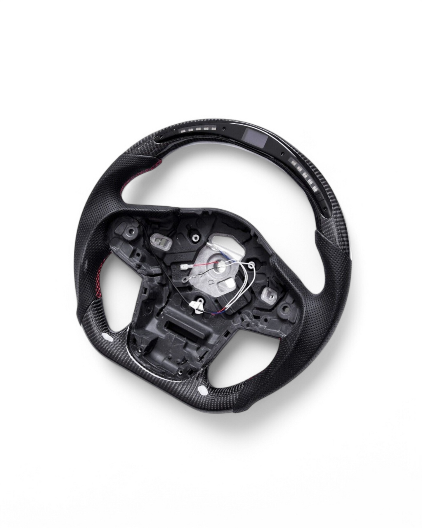 Custom Carbon Fiber Steering Wheel w/ LED for Toyota Supra MK5 (2019–2024)