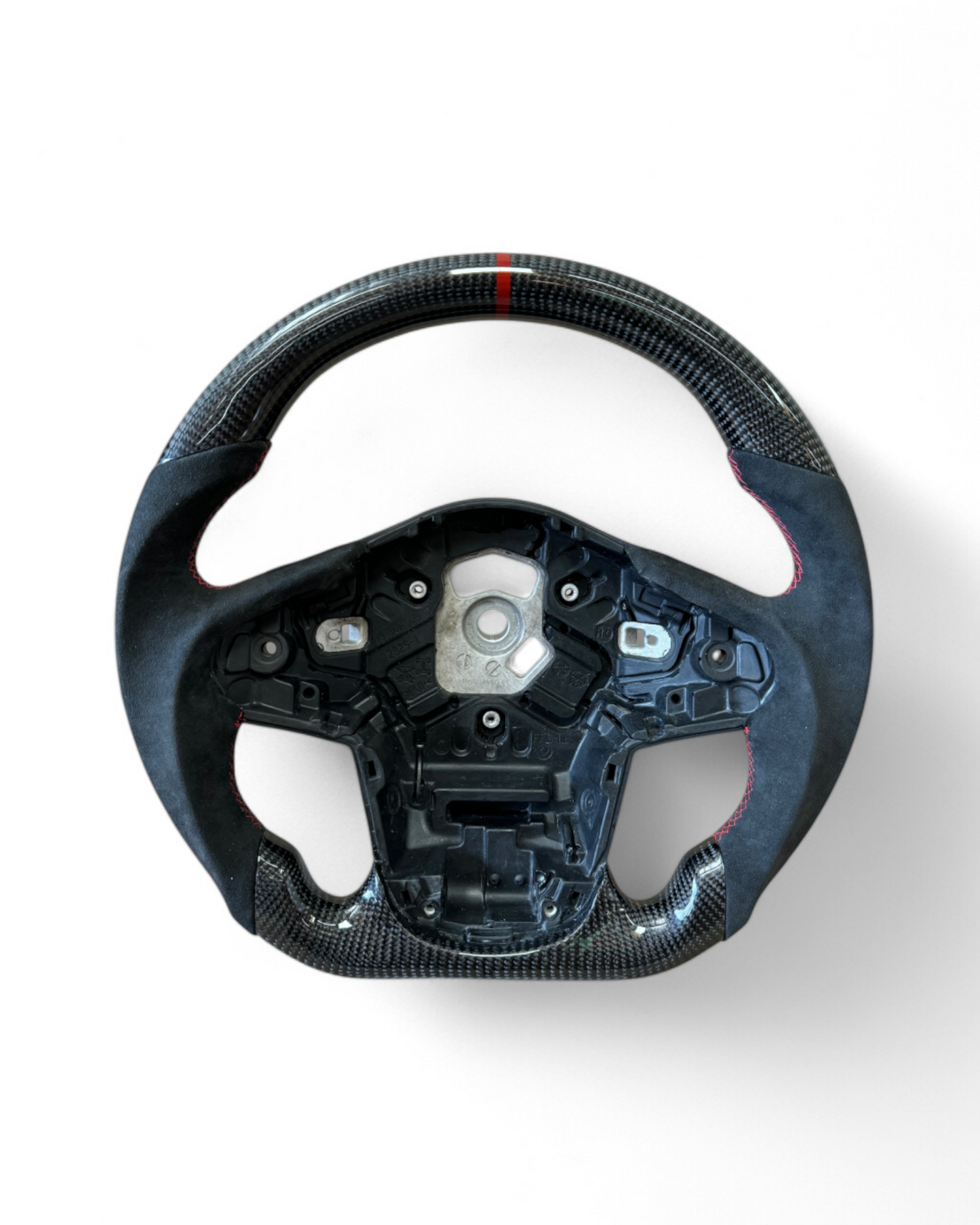 Custom Carbon Fiber Steering Wheel with Alcantara Leather for Toyota Supra MK5 (2019–2024)