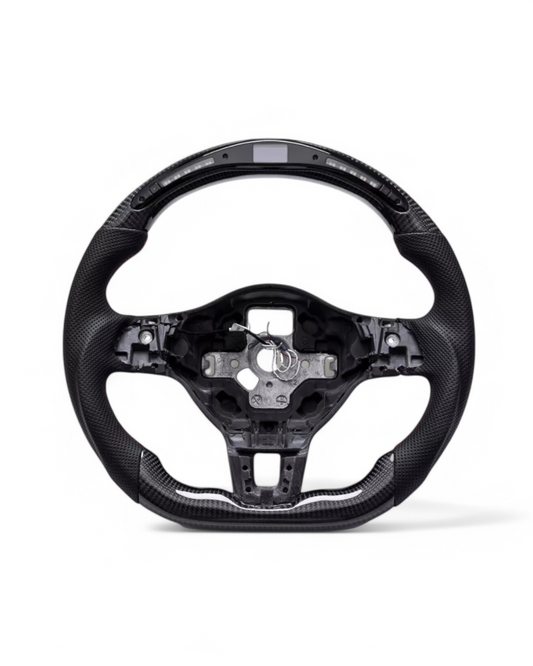 Custom Carbon Fiber Steering Wheel w/ LED for Volkswagen MK6 GTI (2010–2014)