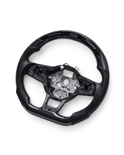 Custom Carbon Fiber Steering Wheel w/ LED for Volkswagen MK7 GTI (2015–2021)