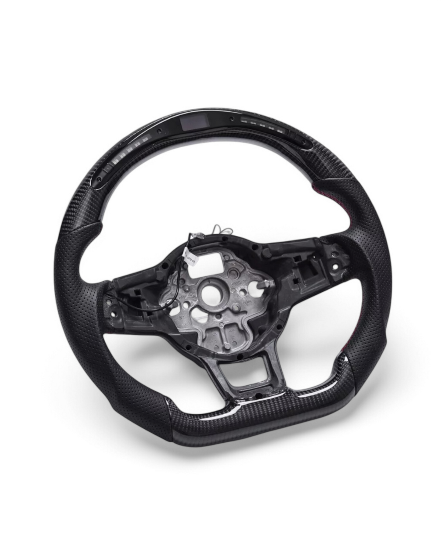 Custom Carbon Fiber Steering Wheel w/ LED for Volkswagen MK7 GTI (2015–2021)