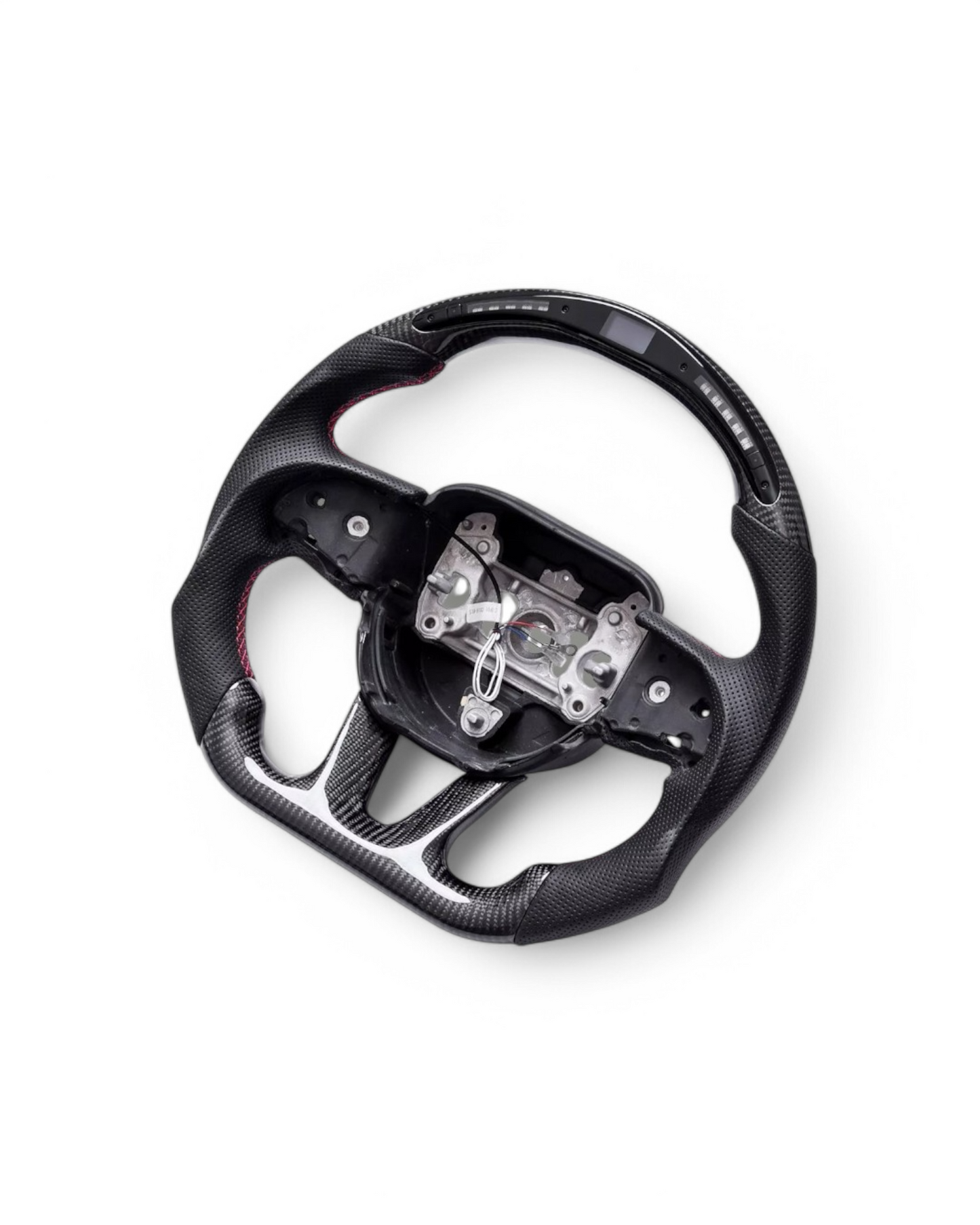 Custom Carbon Fiber Steering Wheel w/ LED For Dodge Challenger (2015–Present)