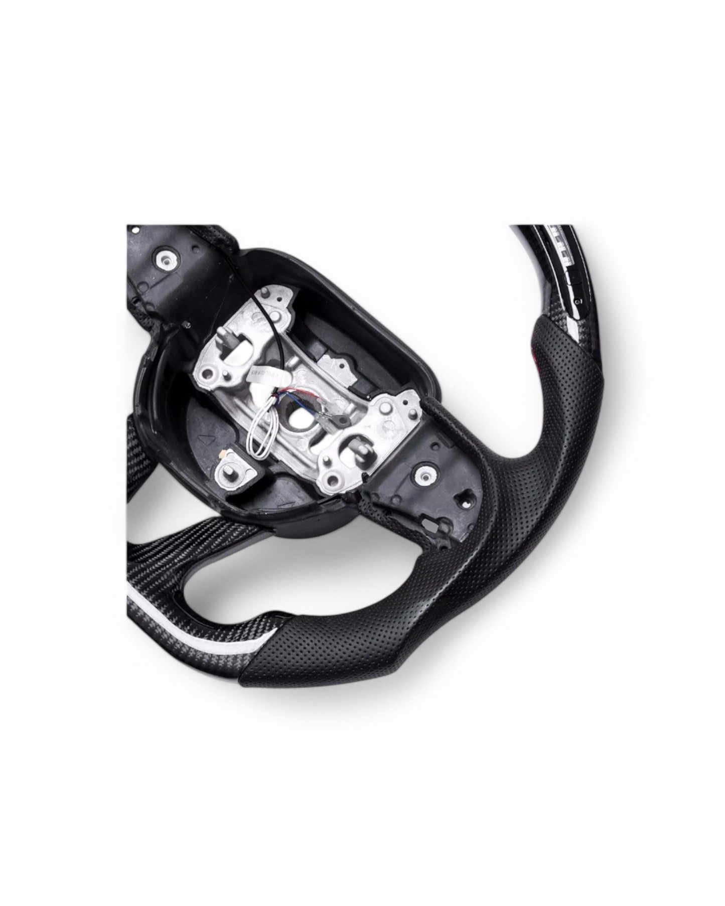 Custom Carbon Fiber Steering Wheel w/ LED For Dodge Challenger (2015–Present)