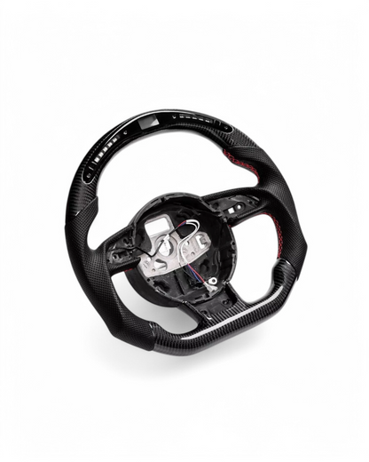 Custom Carbon Fiber Steering Wheel w/ LED For Audi A3 A4 A5 S3 S4 S5 S-Line (2017-2020)