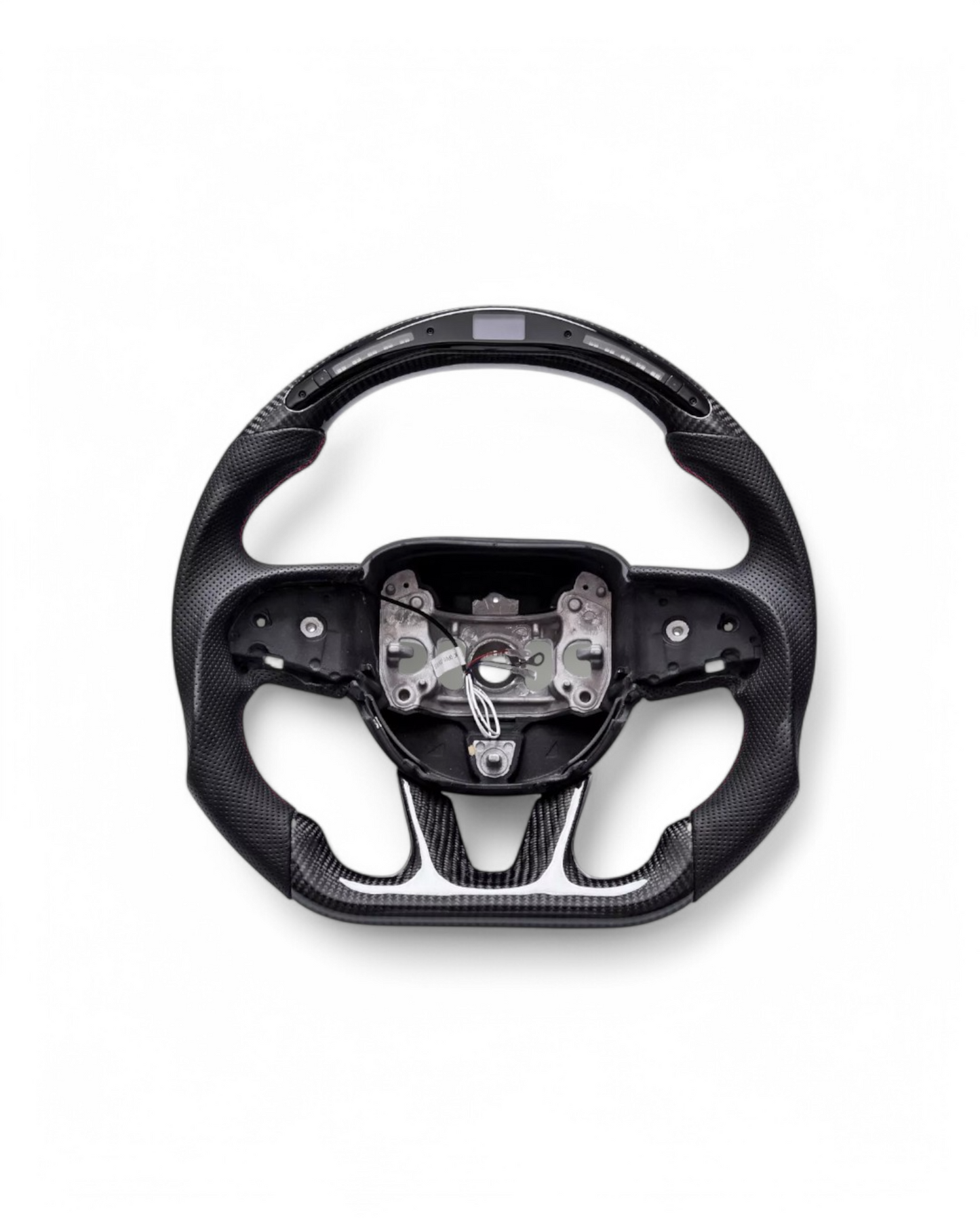 Custom Carbon Fiber Steering Wheel w/ LED For Dodge Challenger (2015–Present)