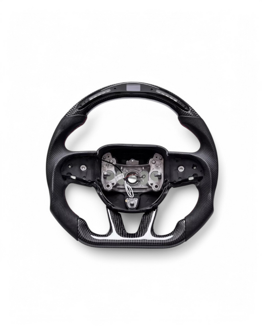 Custom Carbon Fiber Steering Wheel w/ LED For Dodge Challenger (2015–Present)